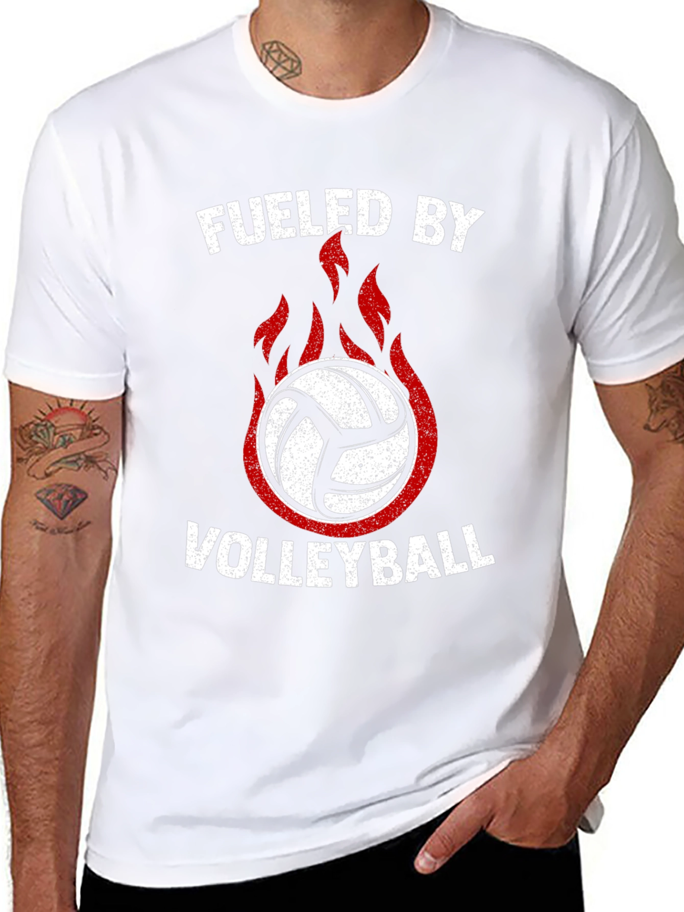 Fueled By Volleyball Graphic Tee