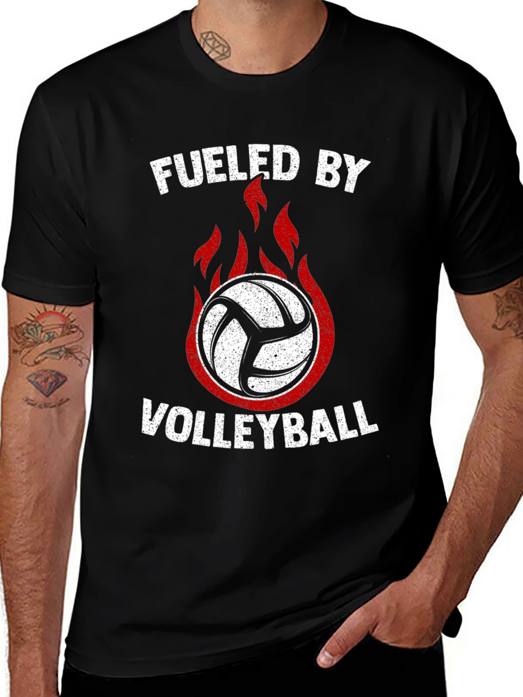 Fueled By Volleyball Graphic Tee