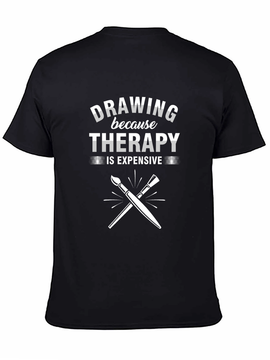 Drawing Therapy Tee - Artist Humor Shirt
