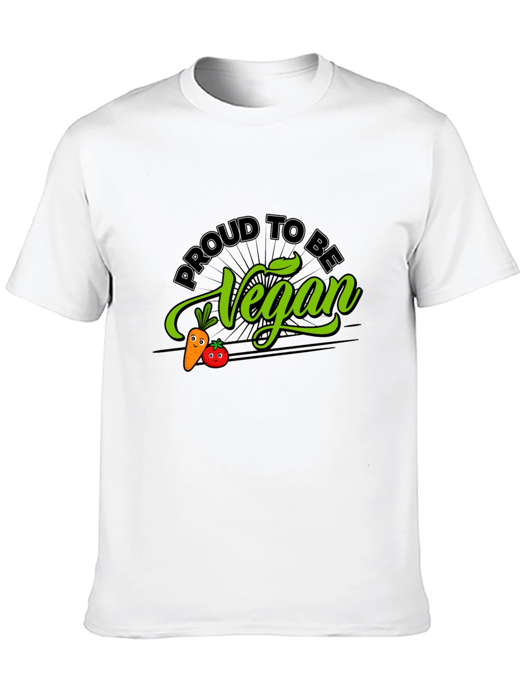 Proud Vegan Graphic Tee - Black Cotton Blend