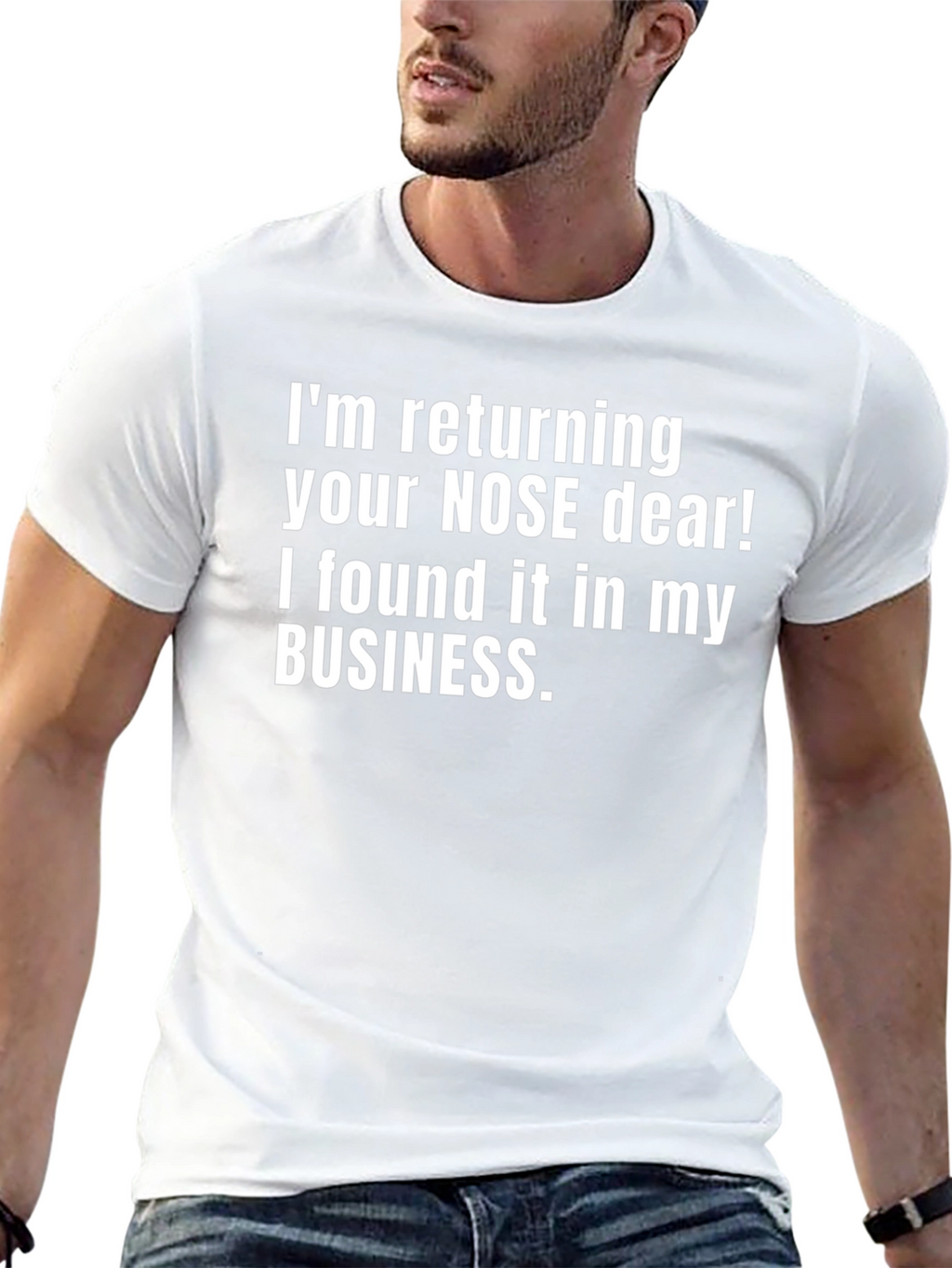 Funny Sarcastic T-Shirt: Nose Humor