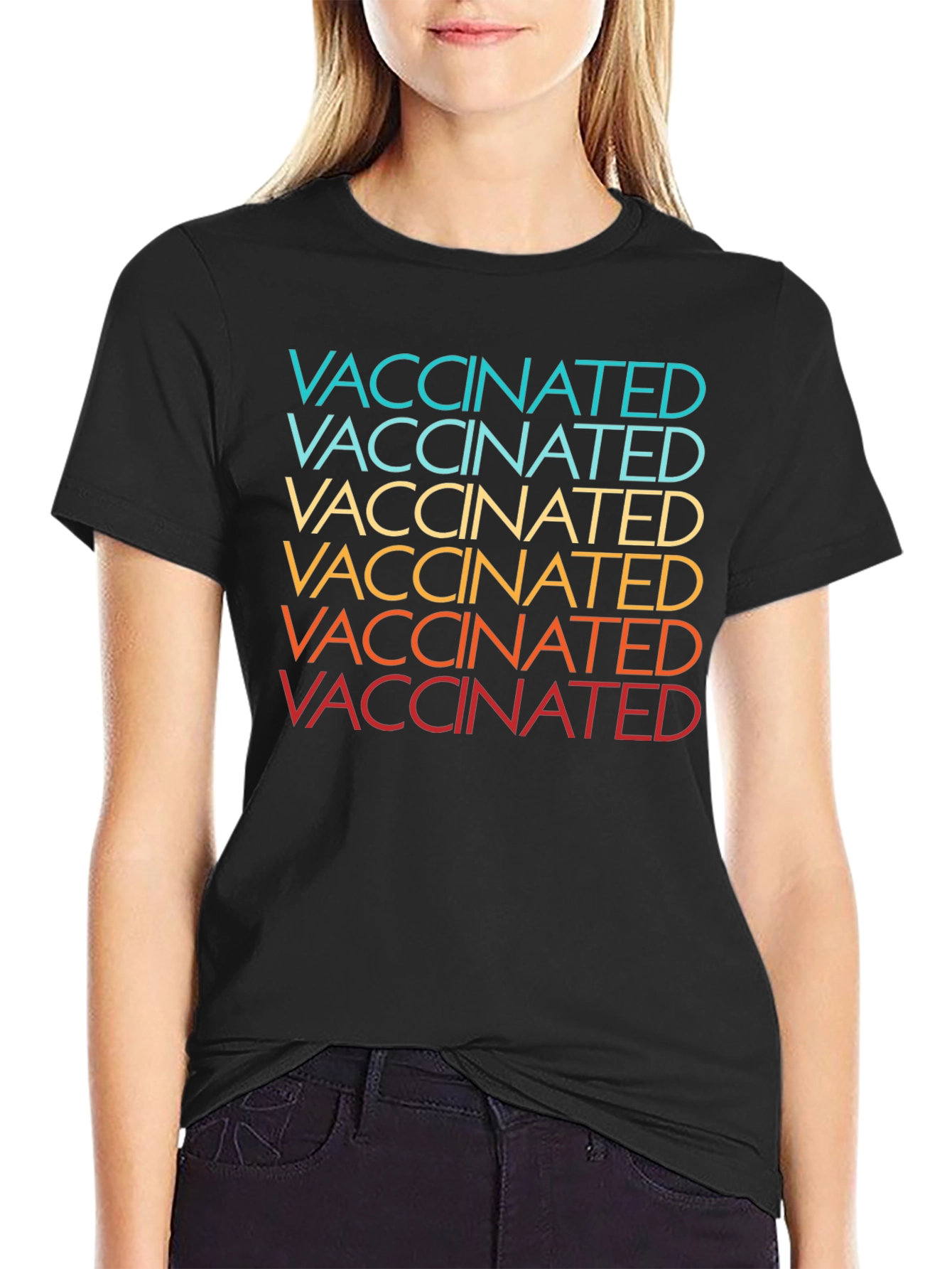 Vaccinated Retro Style Graphic Tee - Unisex