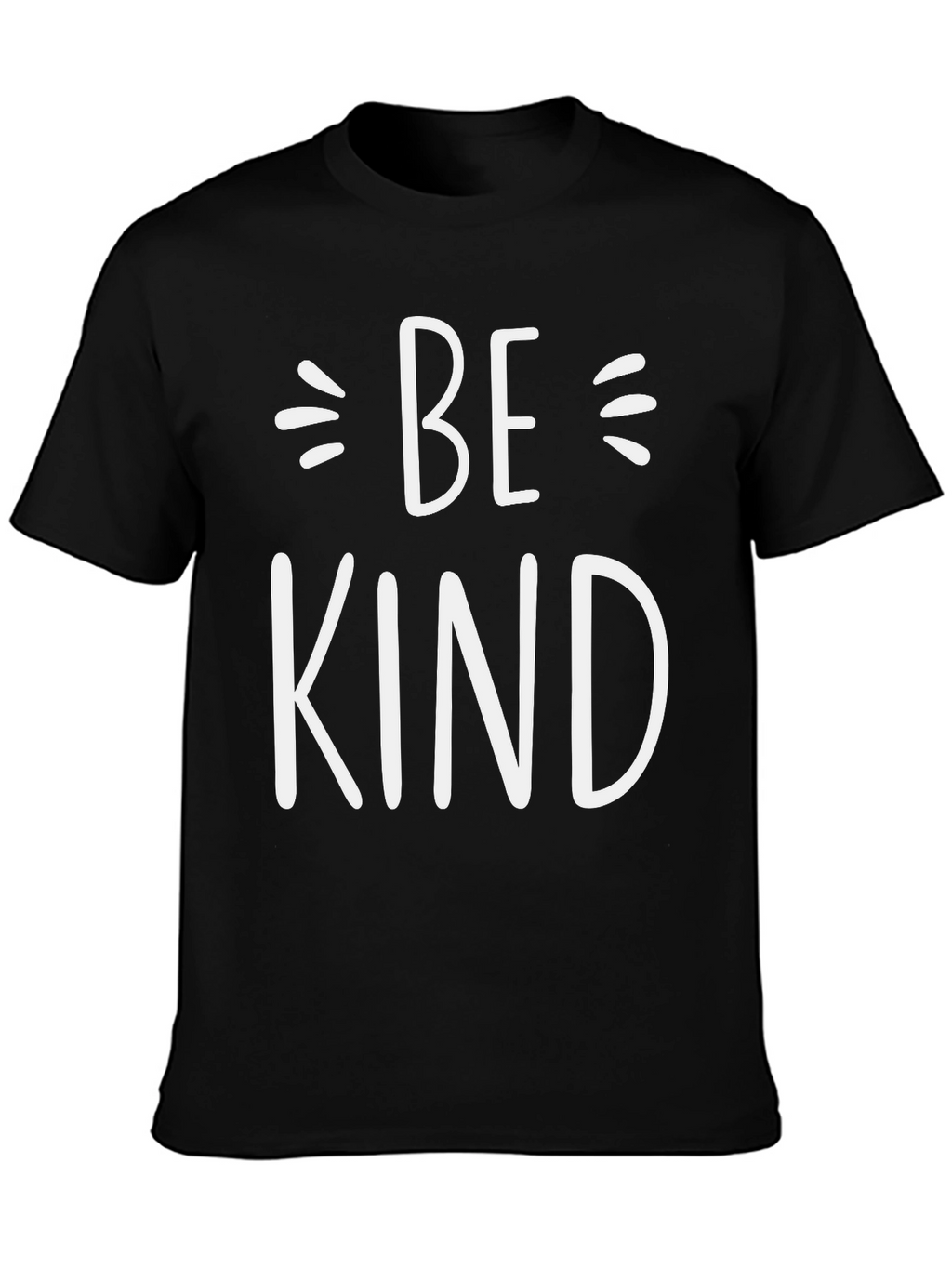 Be Kind Graphic Tee - Black Crew Neck T-Shirt