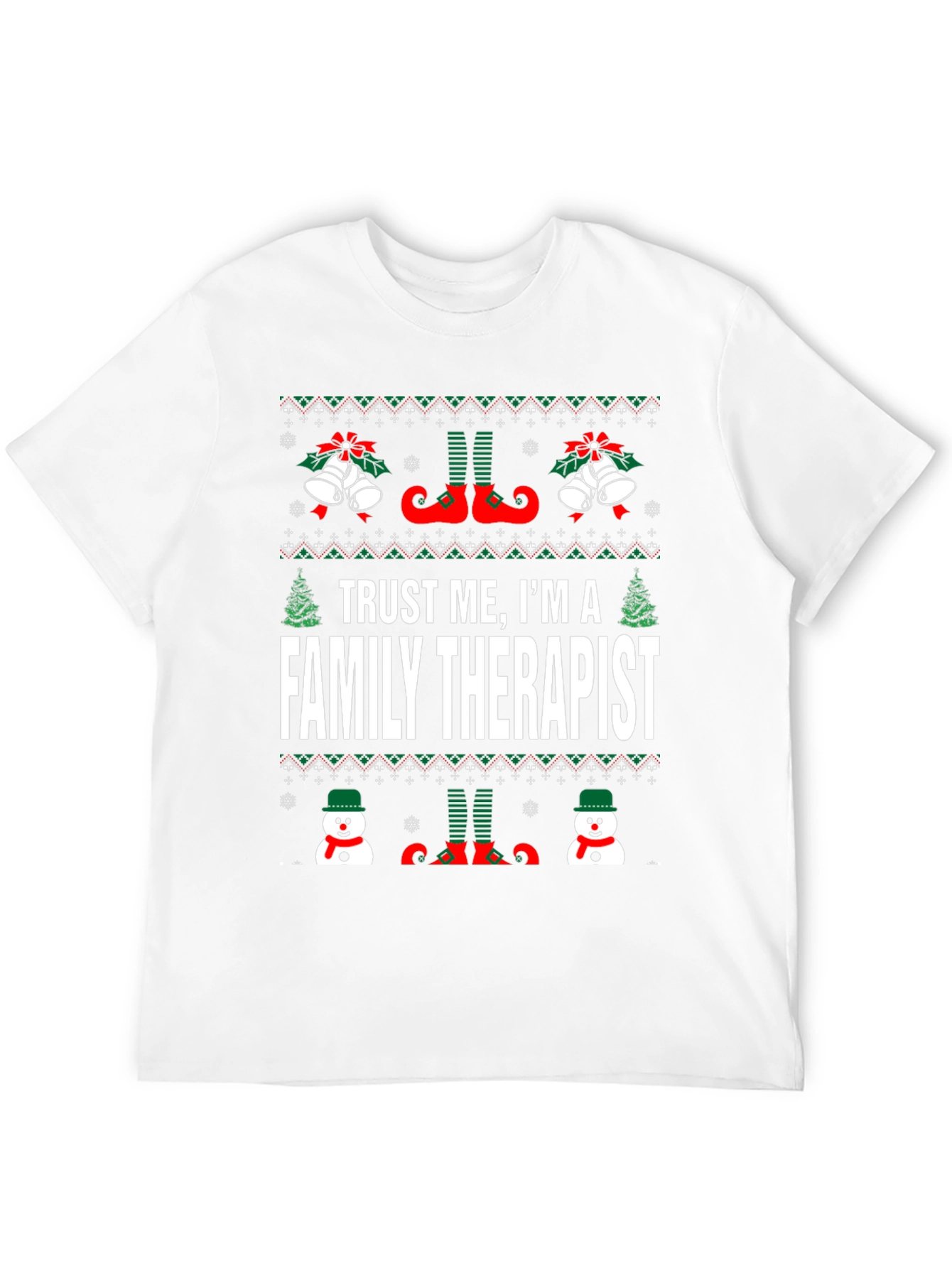 Trust Me Im a Family Therapist Christmas T-Shirt
