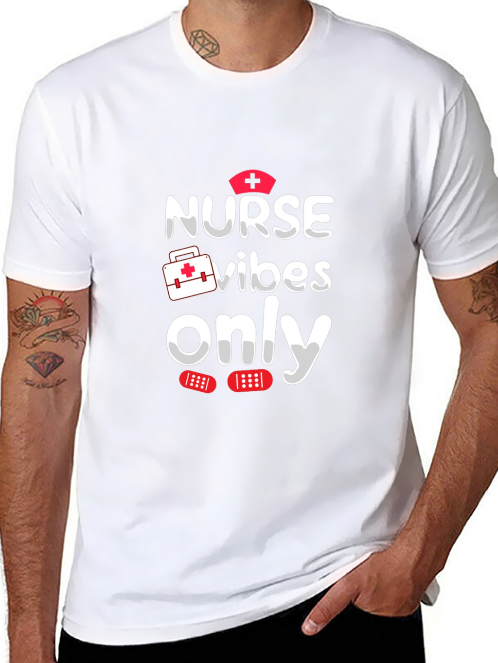 Nurse Vibes Only T-Shirt - Fun Medical Apparel