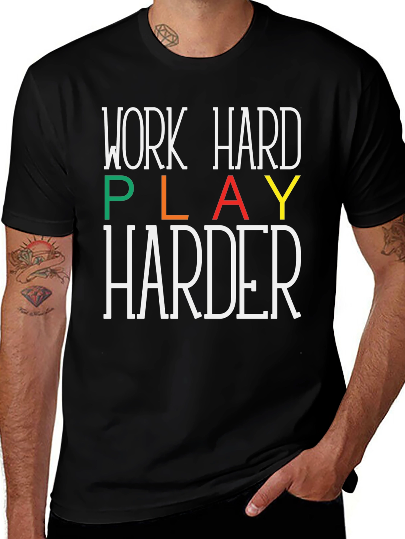 Work Hard Play Harder Graphic Tee