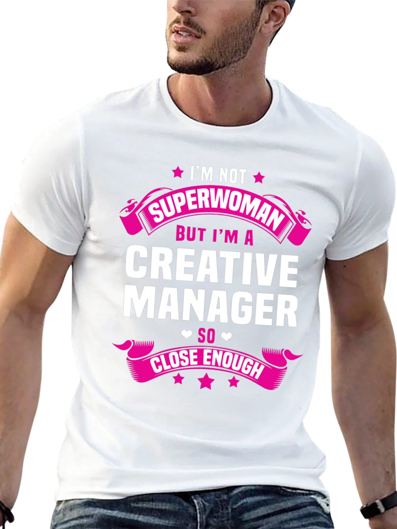 Creative Manager Graphic Tee - Funny Superwoman T-Shirt
