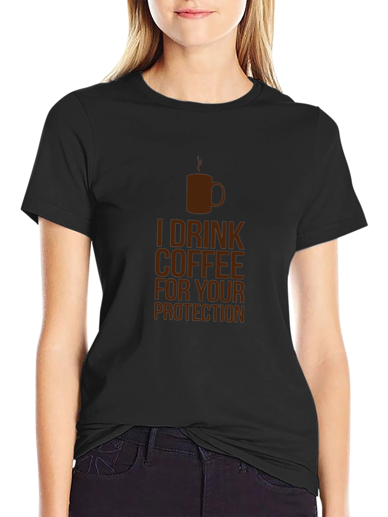 Coffee Protection T-Shirt - Funny Novelty Tee