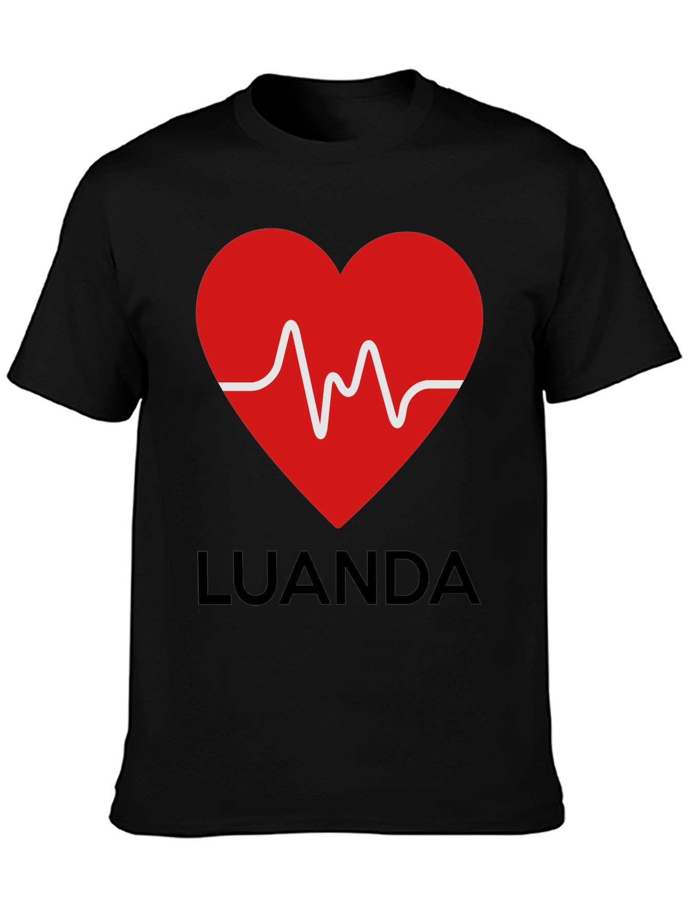 Luanda Heartbeat Graphic T-Shirt - Stylish & Unique