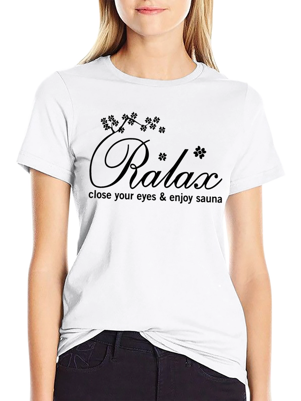 Relax Sauna T-Shirt - Black Graphic Tee