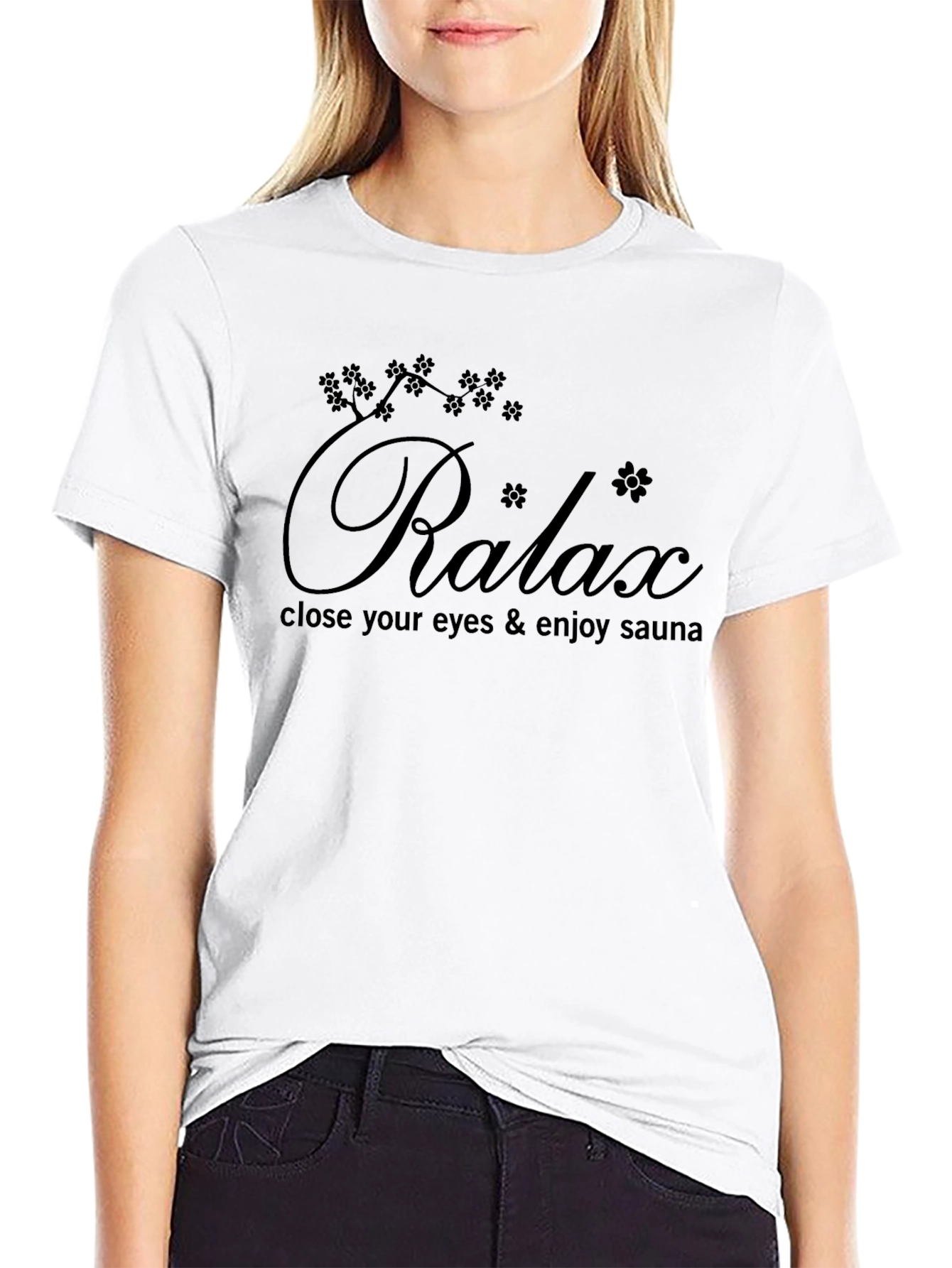 Relax Sauna T-Shirt - Black Graphic Tee