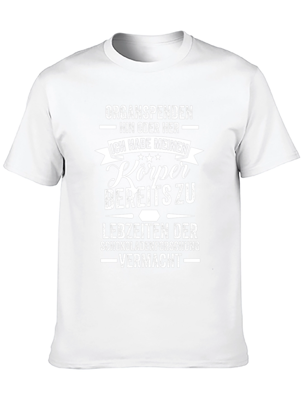 Organ Donation Funny T-Shirt - Chocolate Research
