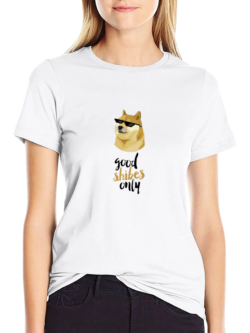 Good Shibes Only Doge T-Shirt - Meme Lover