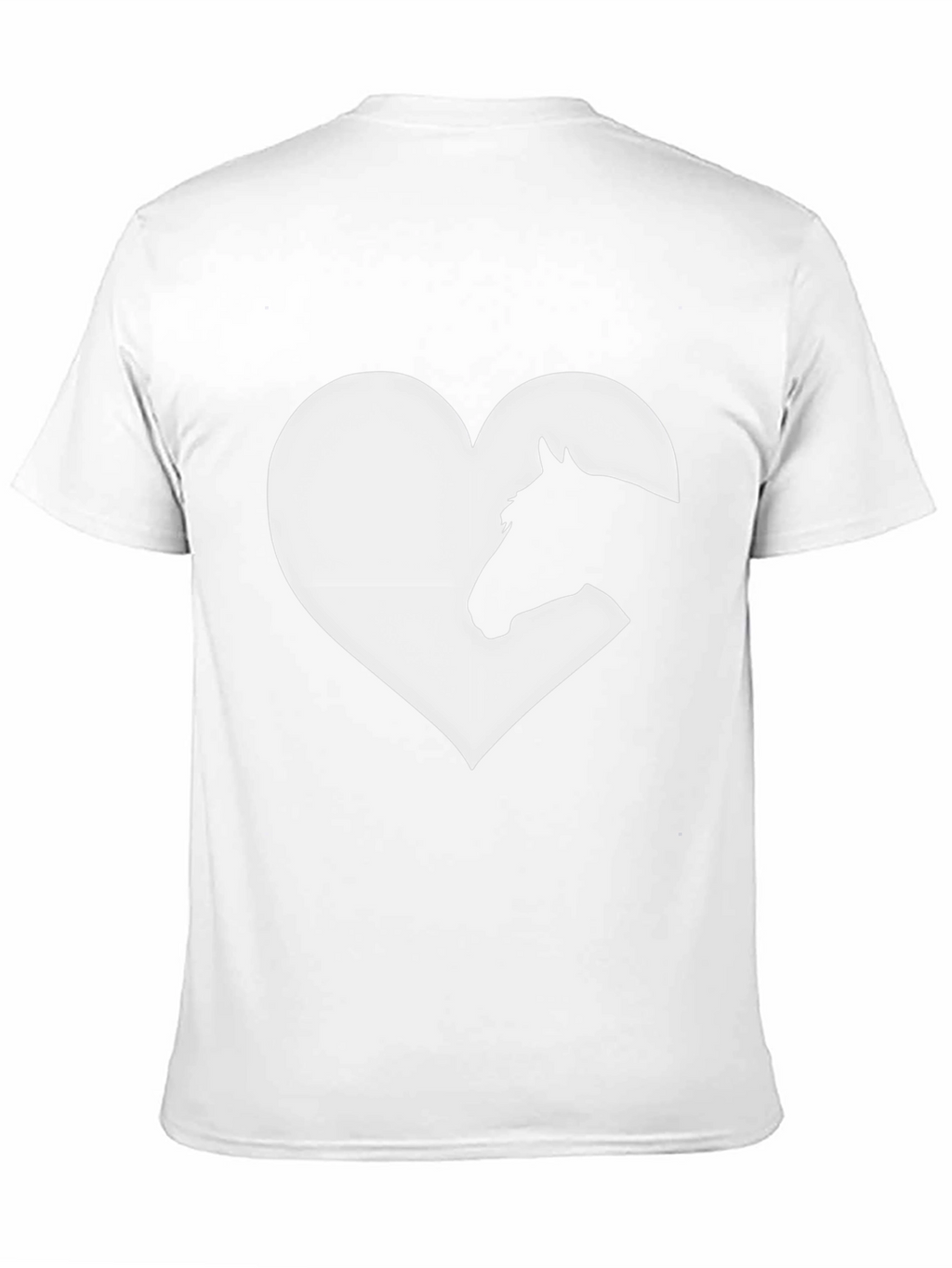 Heart Horse Graphic Tee - Black Unisex T-Shirt