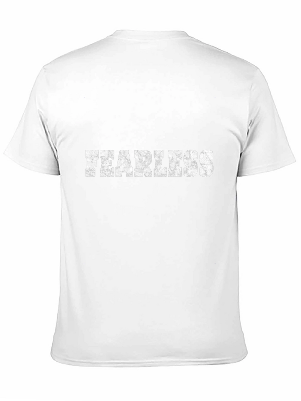 Fearless Graphic Tee - Distressed Print Casual Style