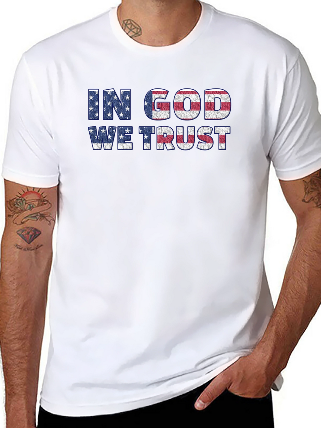 In God We Trust American Flag T-Shirt