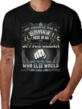 Crazy Office Clerk Graphic T-Shirt