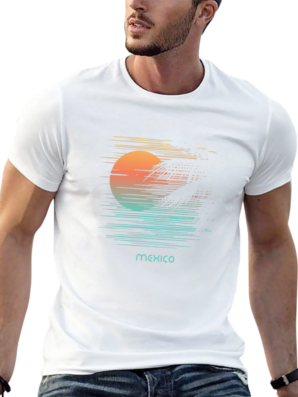 Mexico Sunset Graphic T-Shirt
