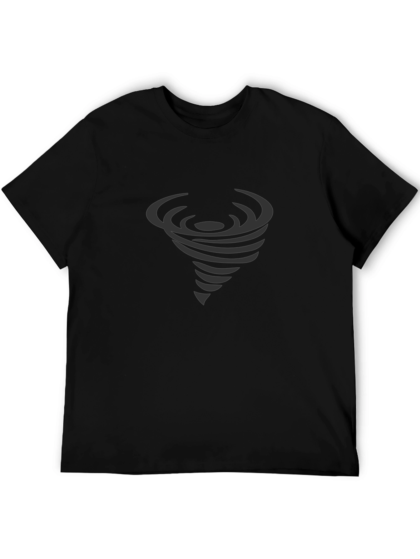 Tornado Graphic Tee - Stylish Mens Black T-Shirt