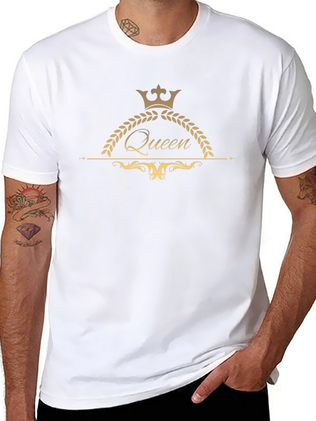 Queen Crown Graphic Black T-Shirt
