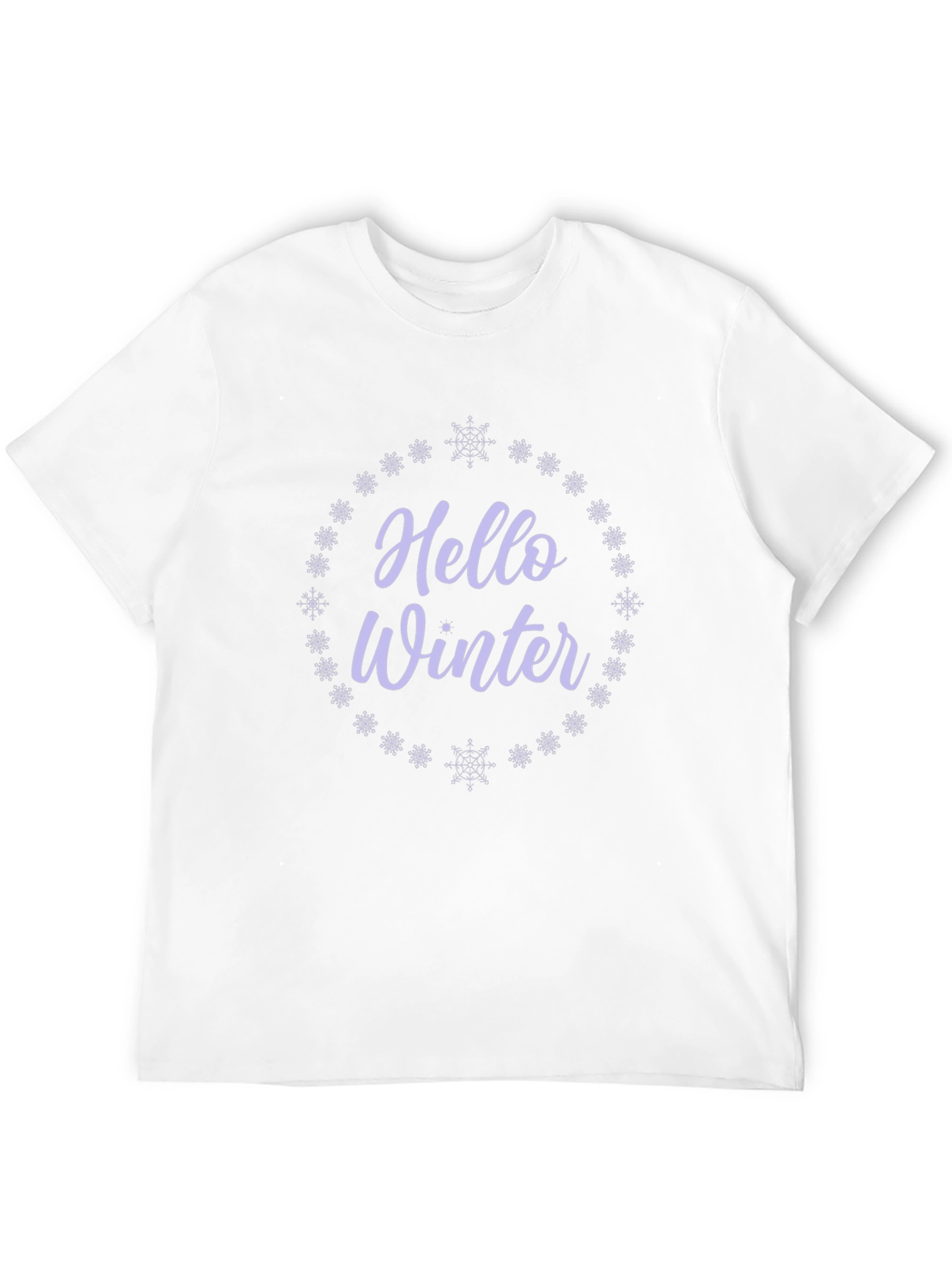 Hello Winter Graphic Tee - Black