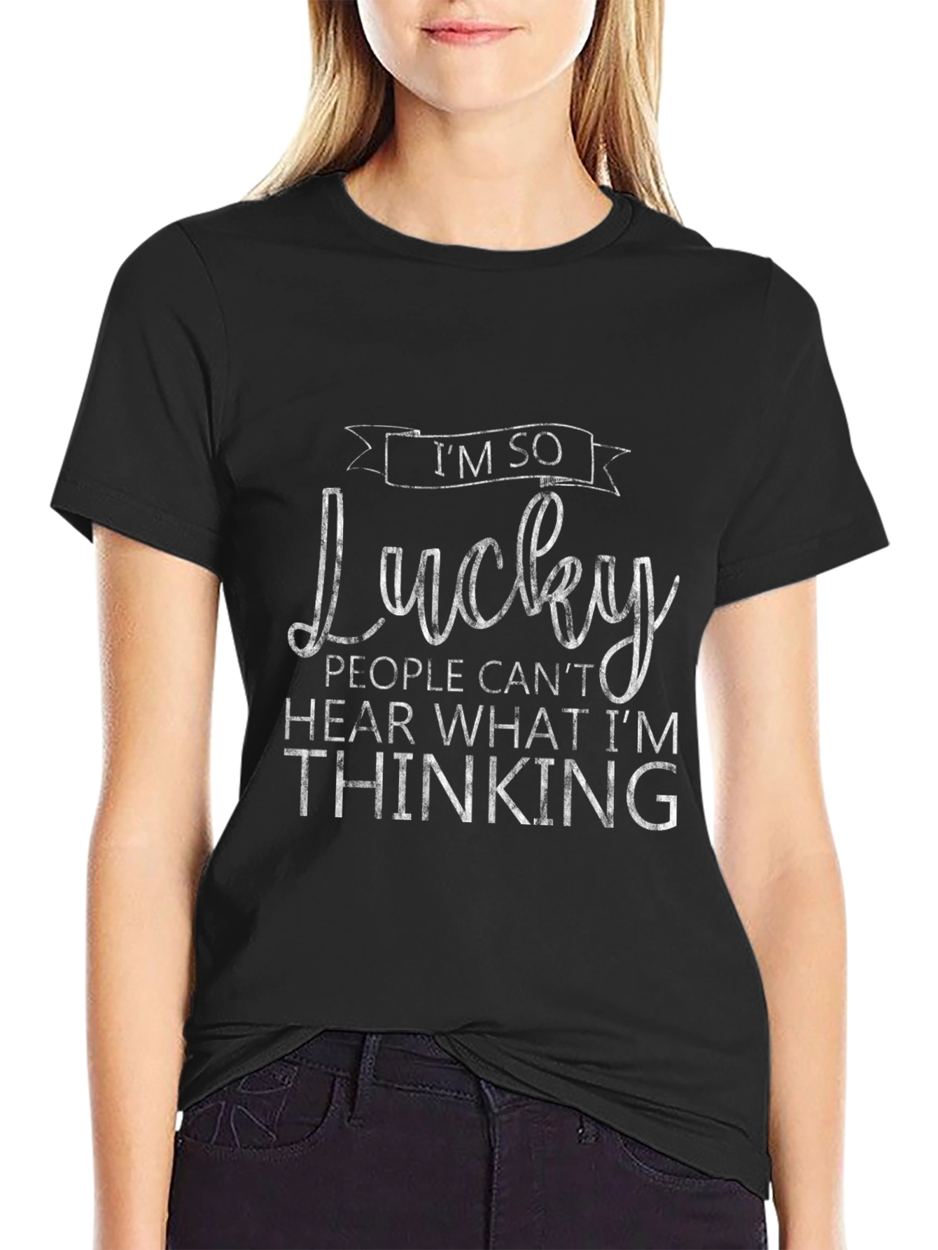 Im So Lucky Funny Graphic Tee