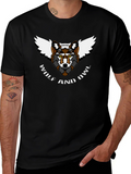 Wolf and Owl T-Shirt - Unique Animal Design