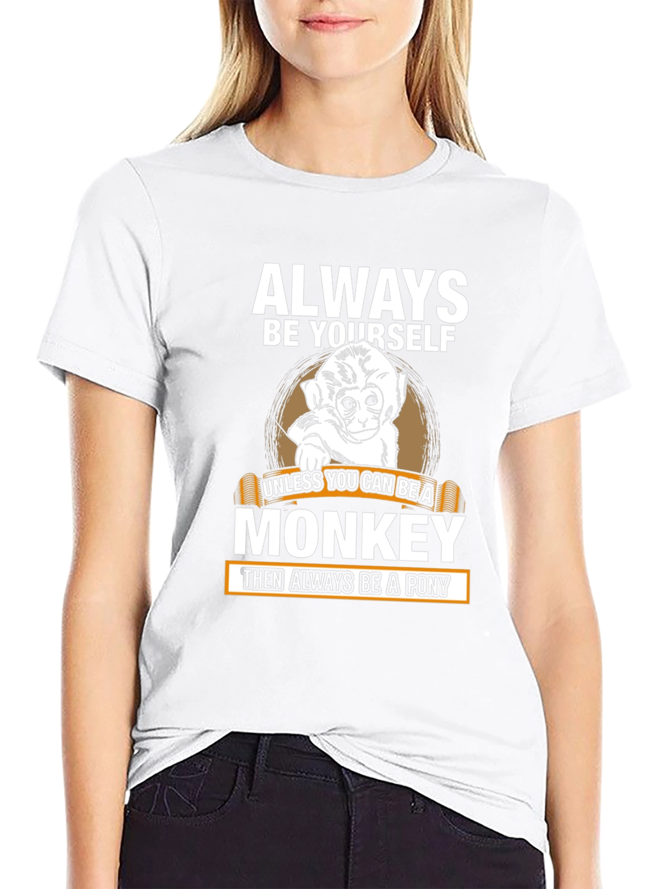 Always Be Yourself Monkey Graphic Tee