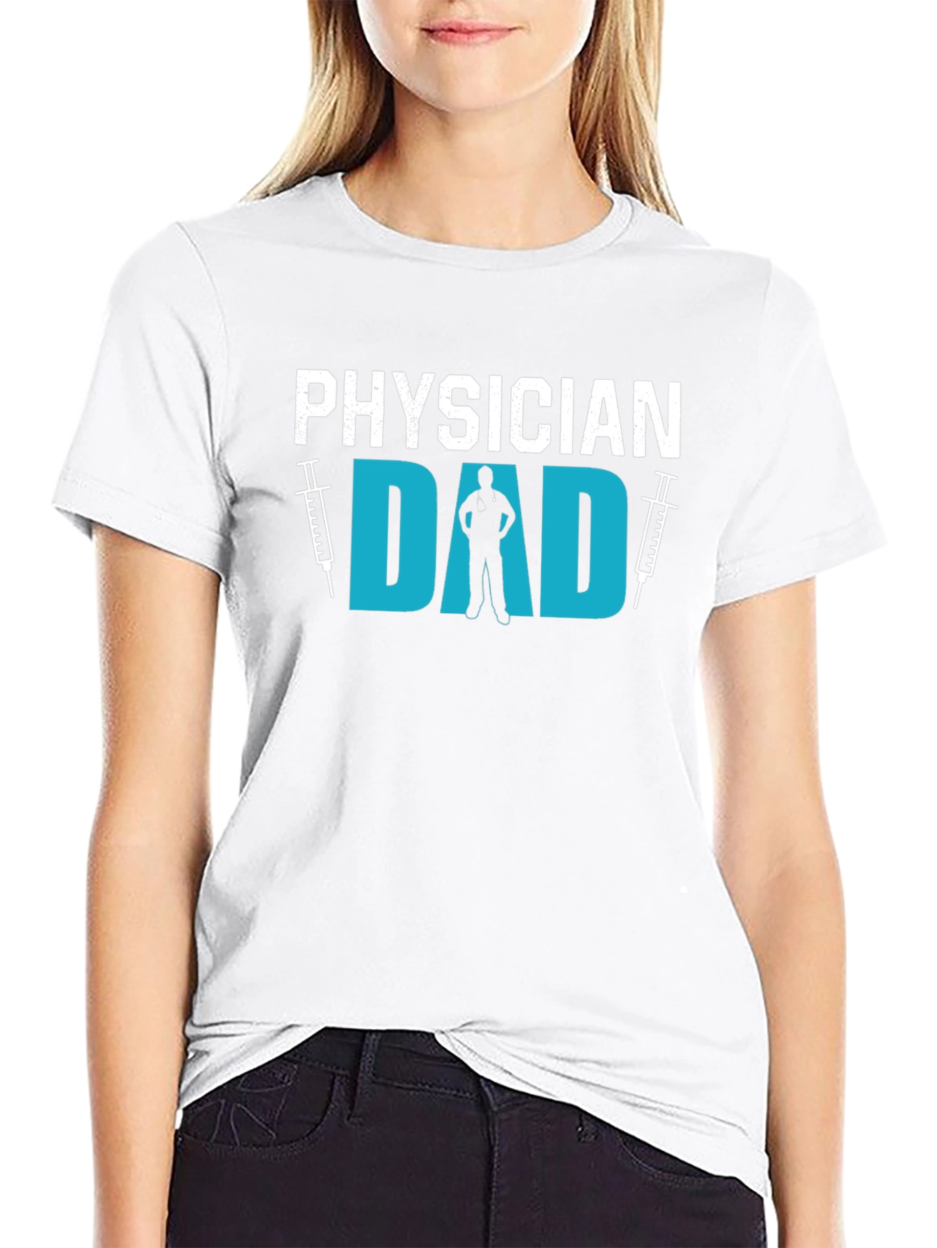 Physician Dad T-Shirt Gift for Doctor Dad