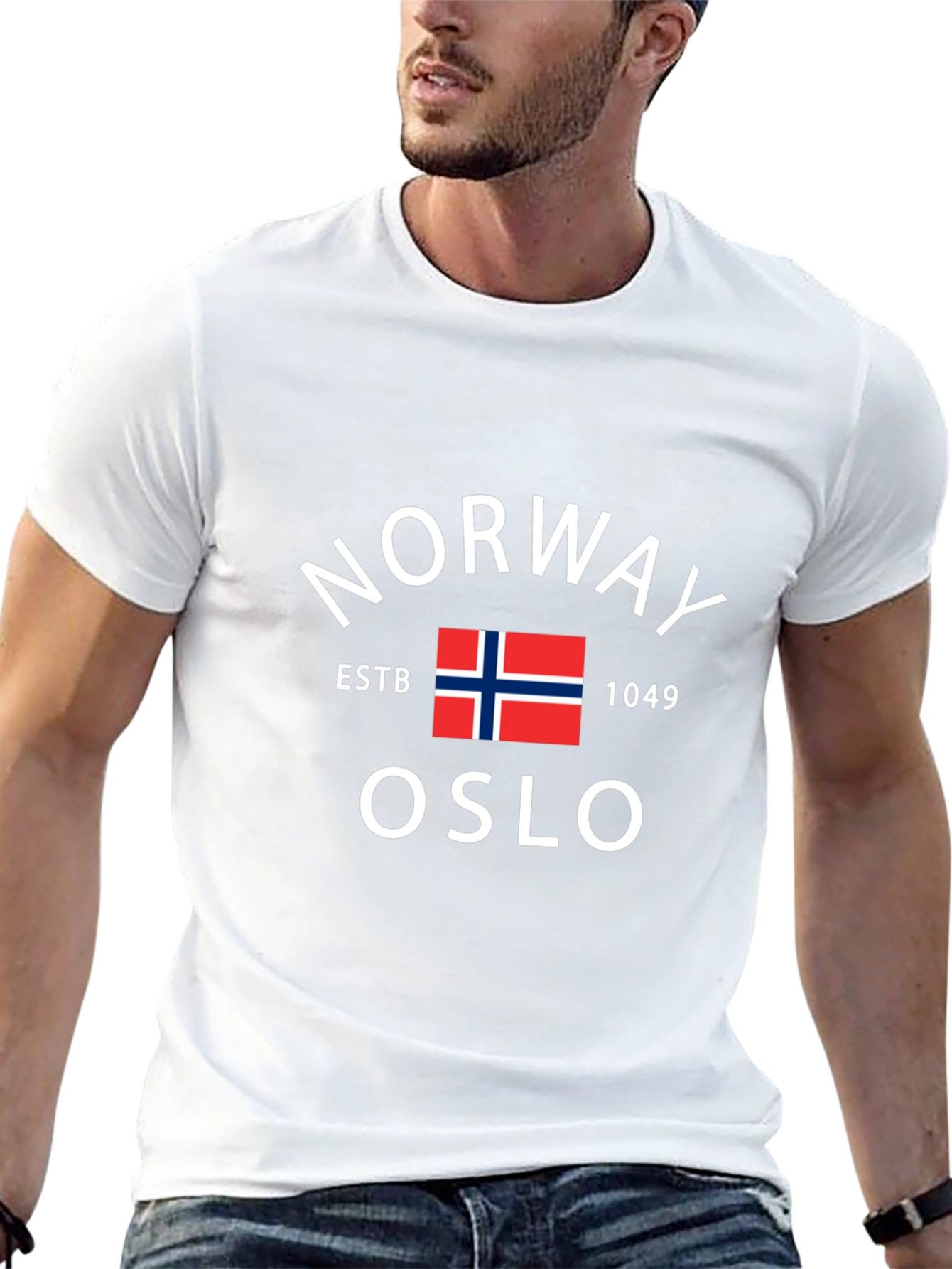 Norway Oslo Estb 1049 Black Graphic Tee