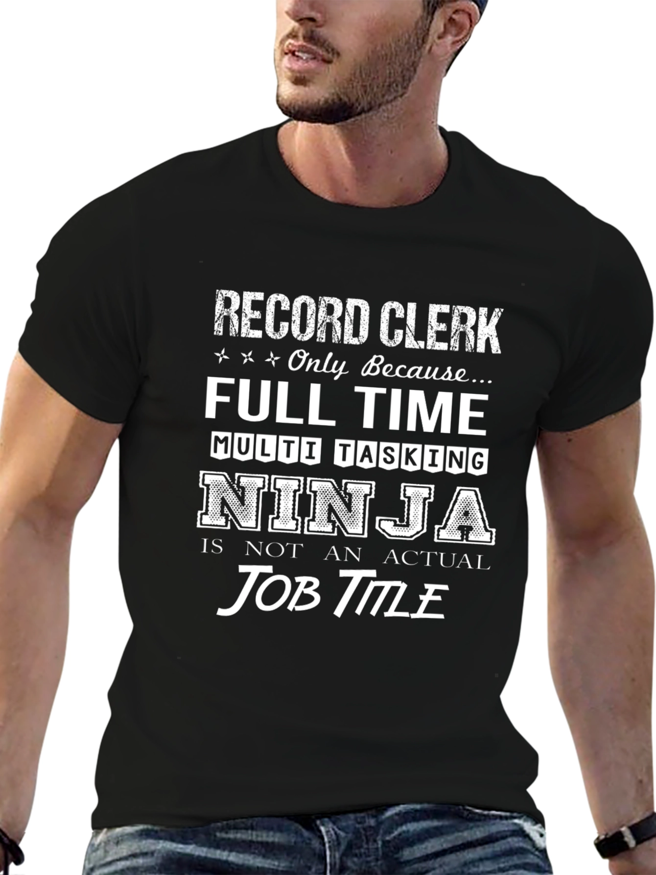 Record Clerk Ninja T-Shirt