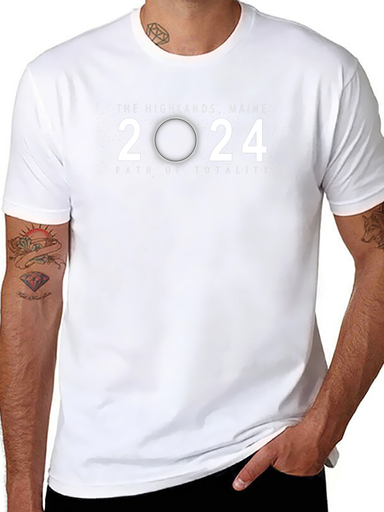 The Highlands Maine 2024 Path of Totality T-Shirt
