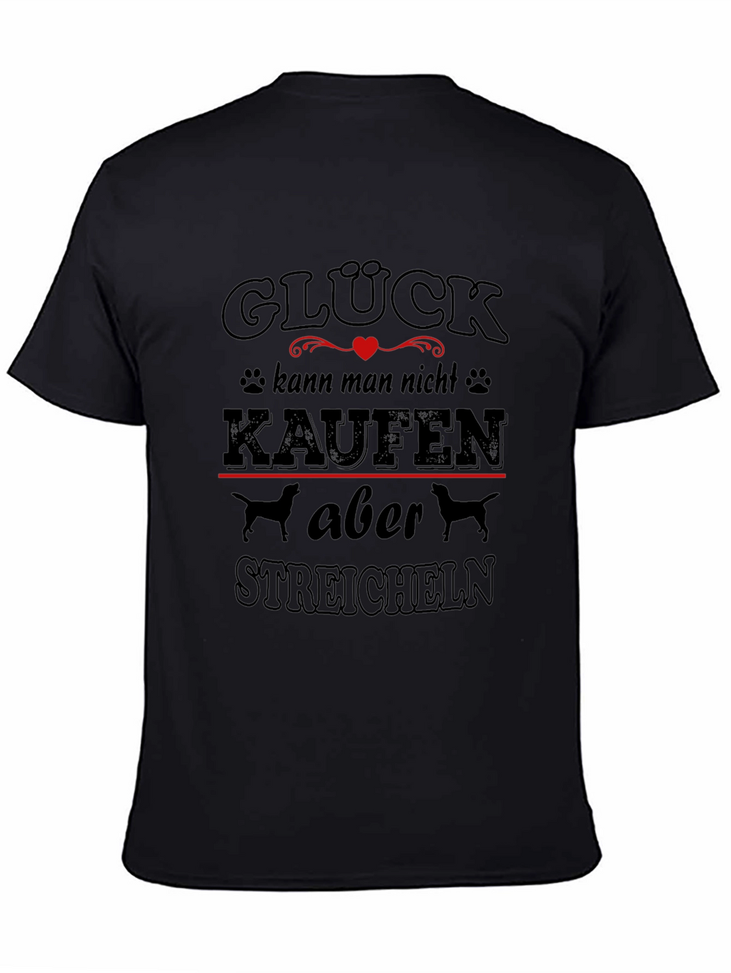 Glück Dog Lover T-Shirt - German Saying Tee