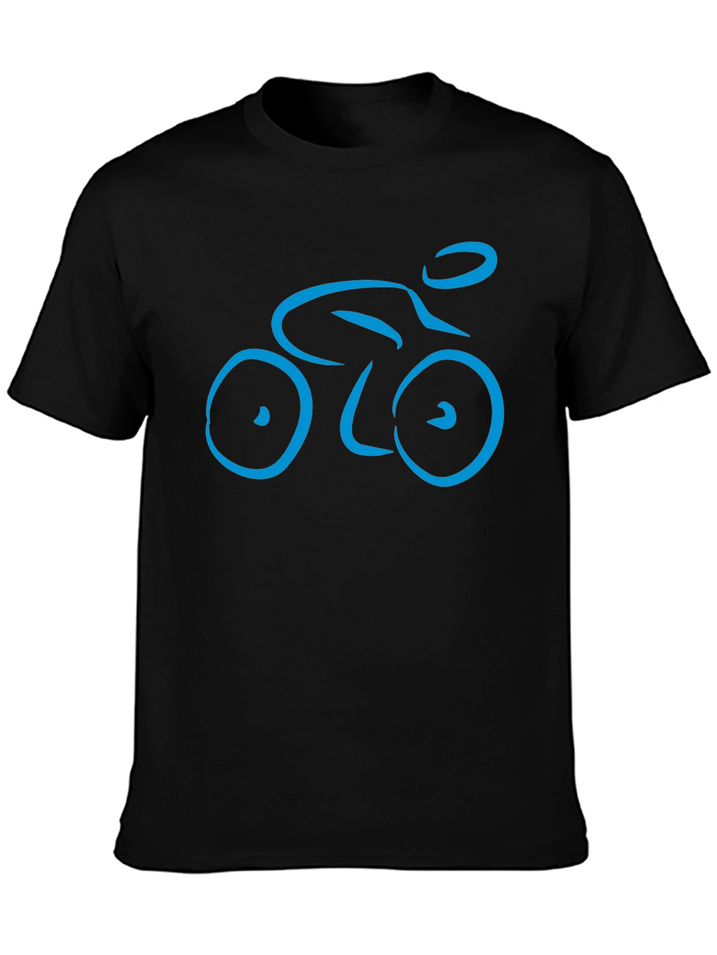 Cycling Enthusiast Black Graphic Tee