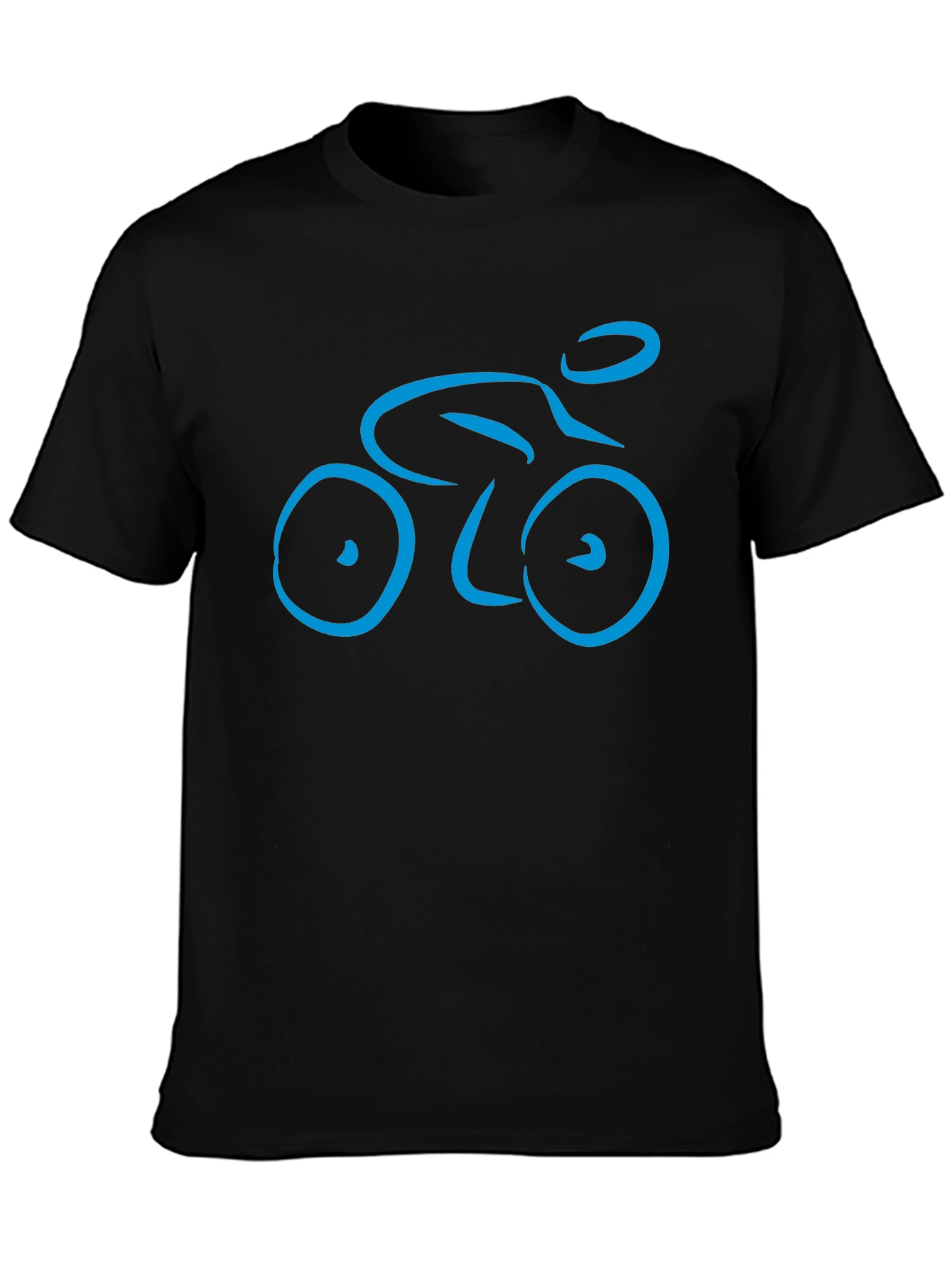 Cycling Enthusiast Black Graphic Tee