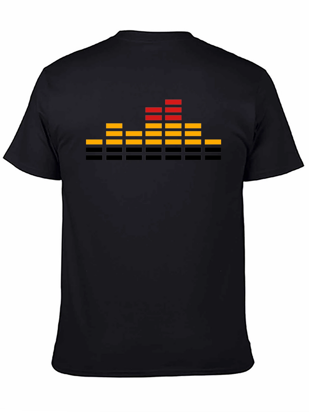 Retro Equalizer Graphic T-Shirt - Black