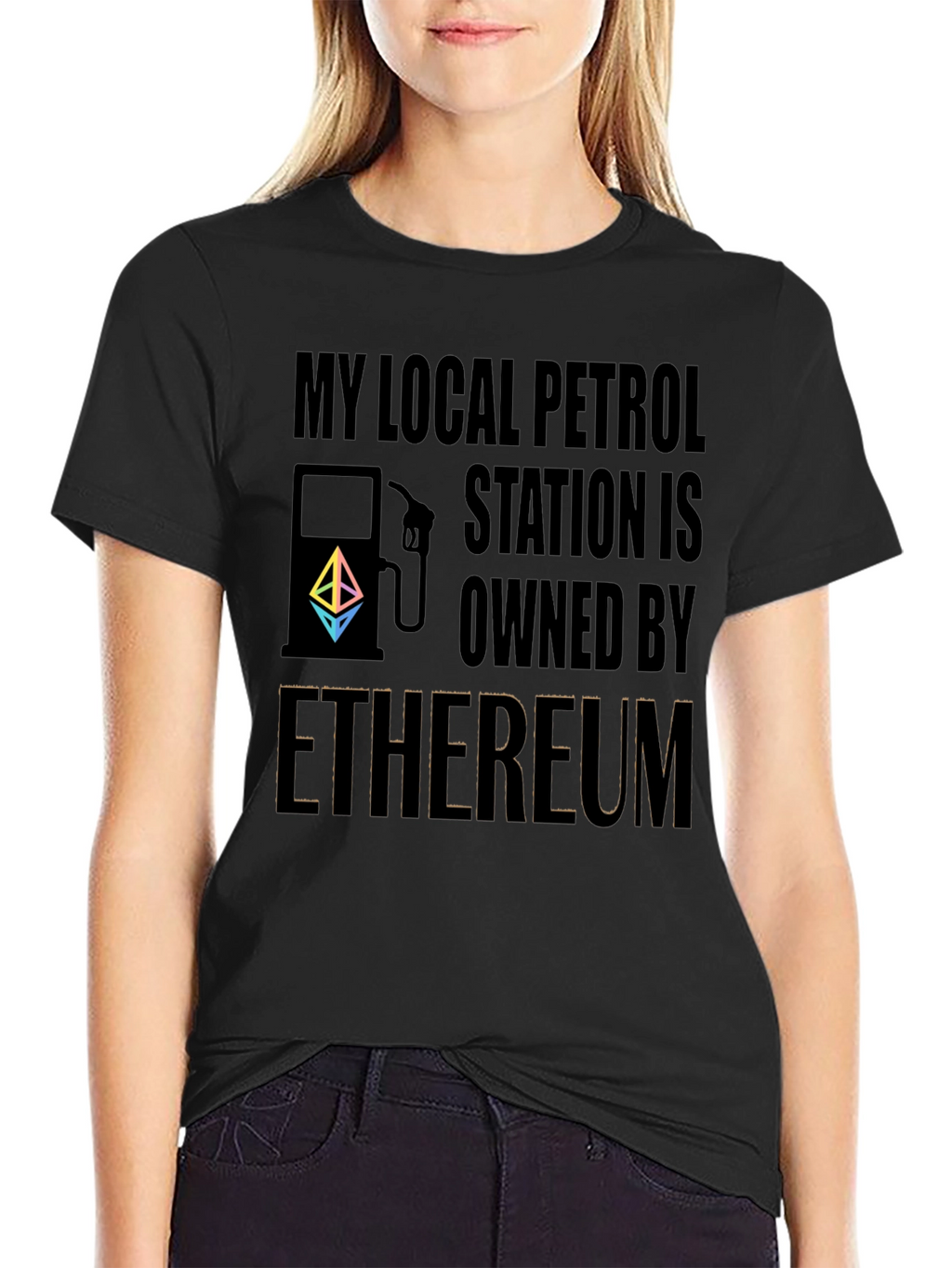 Ethereum Owned Petrol Station T-Shirt