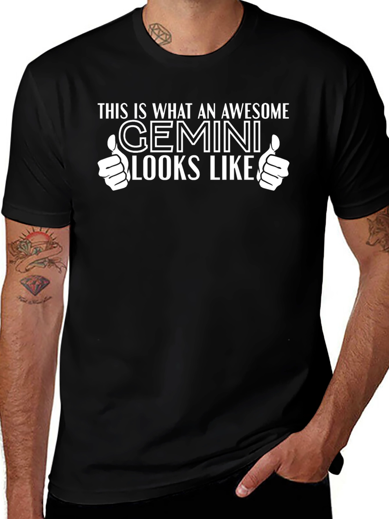 Awesome Gemini T-Shirt Zodiac Tee