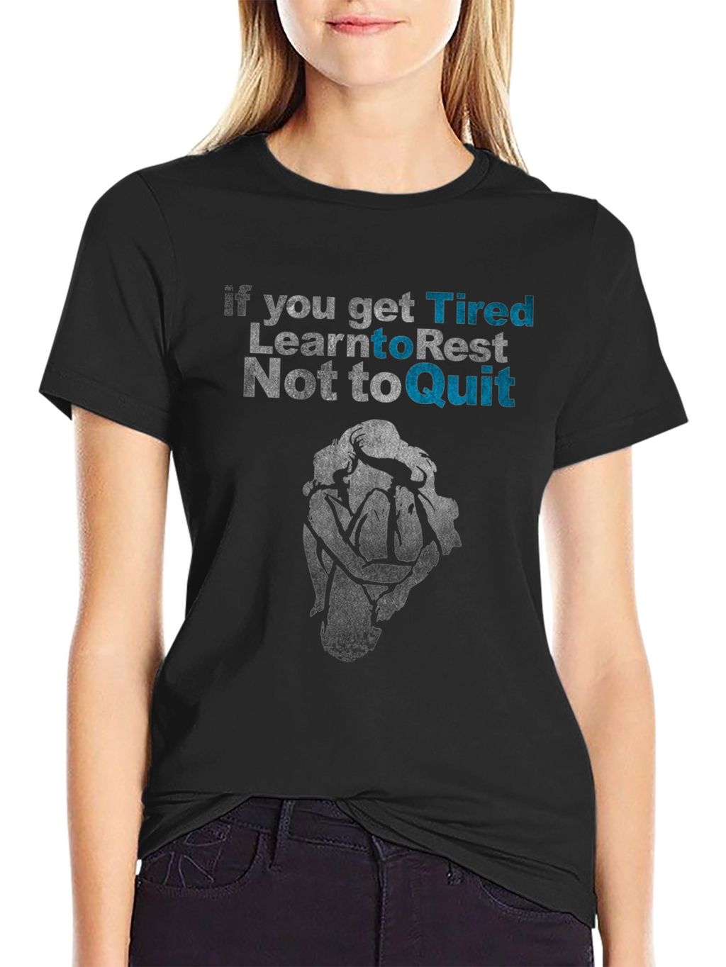 Tired? Rest Dont Quit Graphic Tee