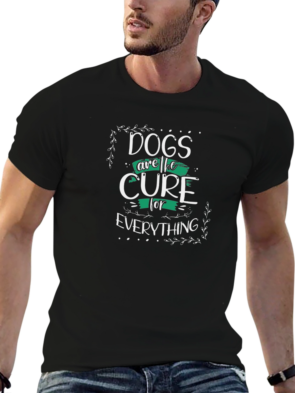 Dogs are the Cure Graphic T-Shirt