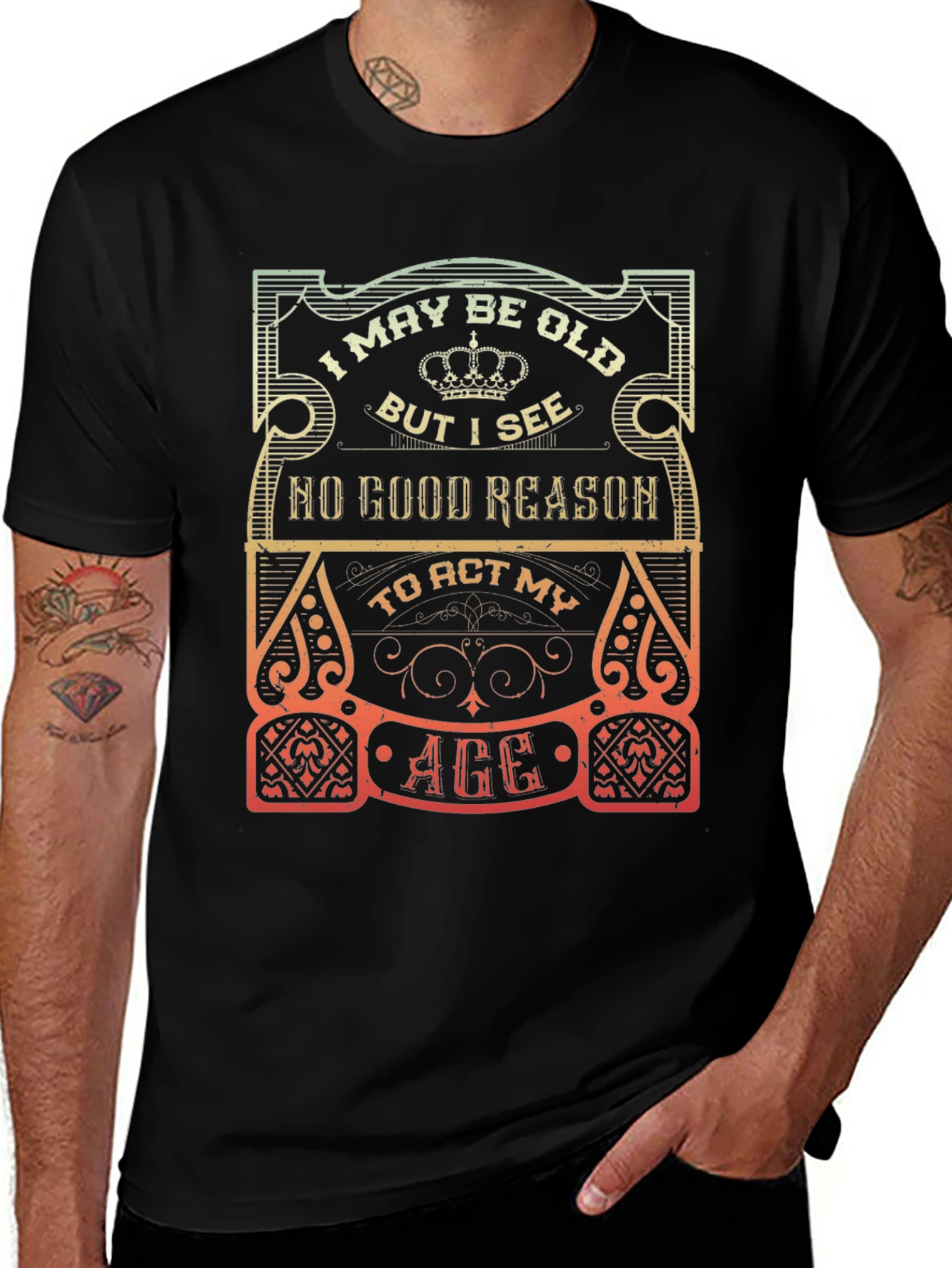 Funny I May Be Old Graphic T-Shirt