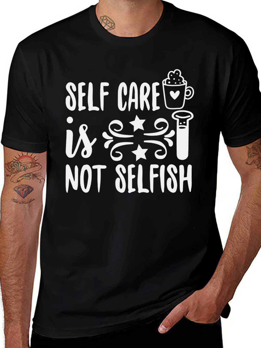Self Care Is Not Selfish Graphic Tee