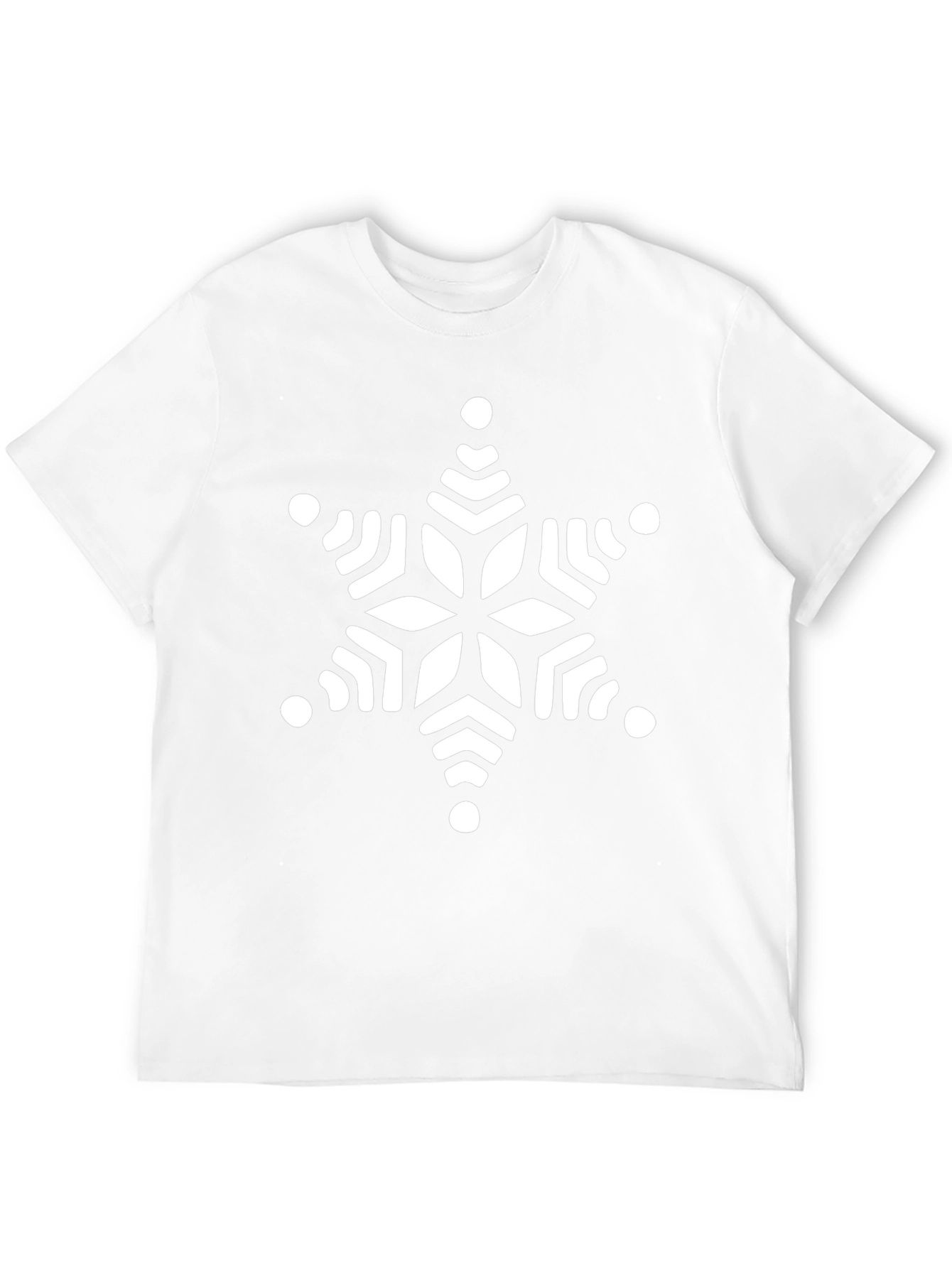 Snowflake Graphic Tee - Stylish Black T-Shirt