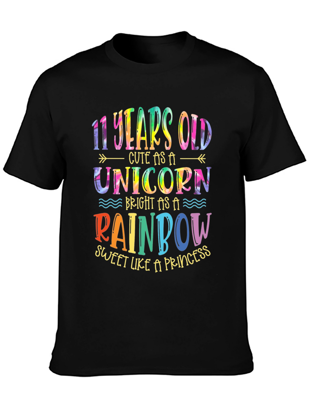 11th Birthday Unicorn Rainbow Kids T-Shirt