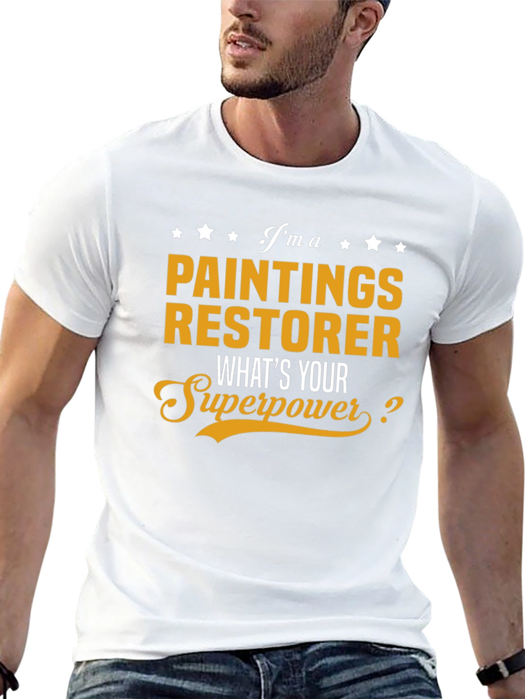 Paintings Restorer Superpower Graphic Tee