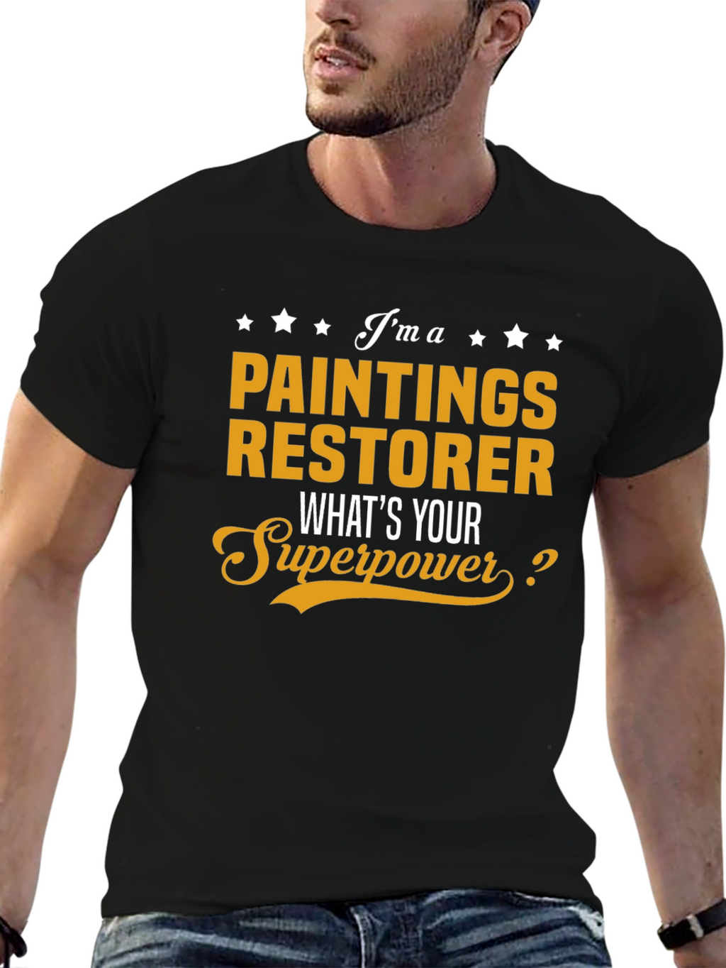Paintings Restorer Superpower Graphic Tee