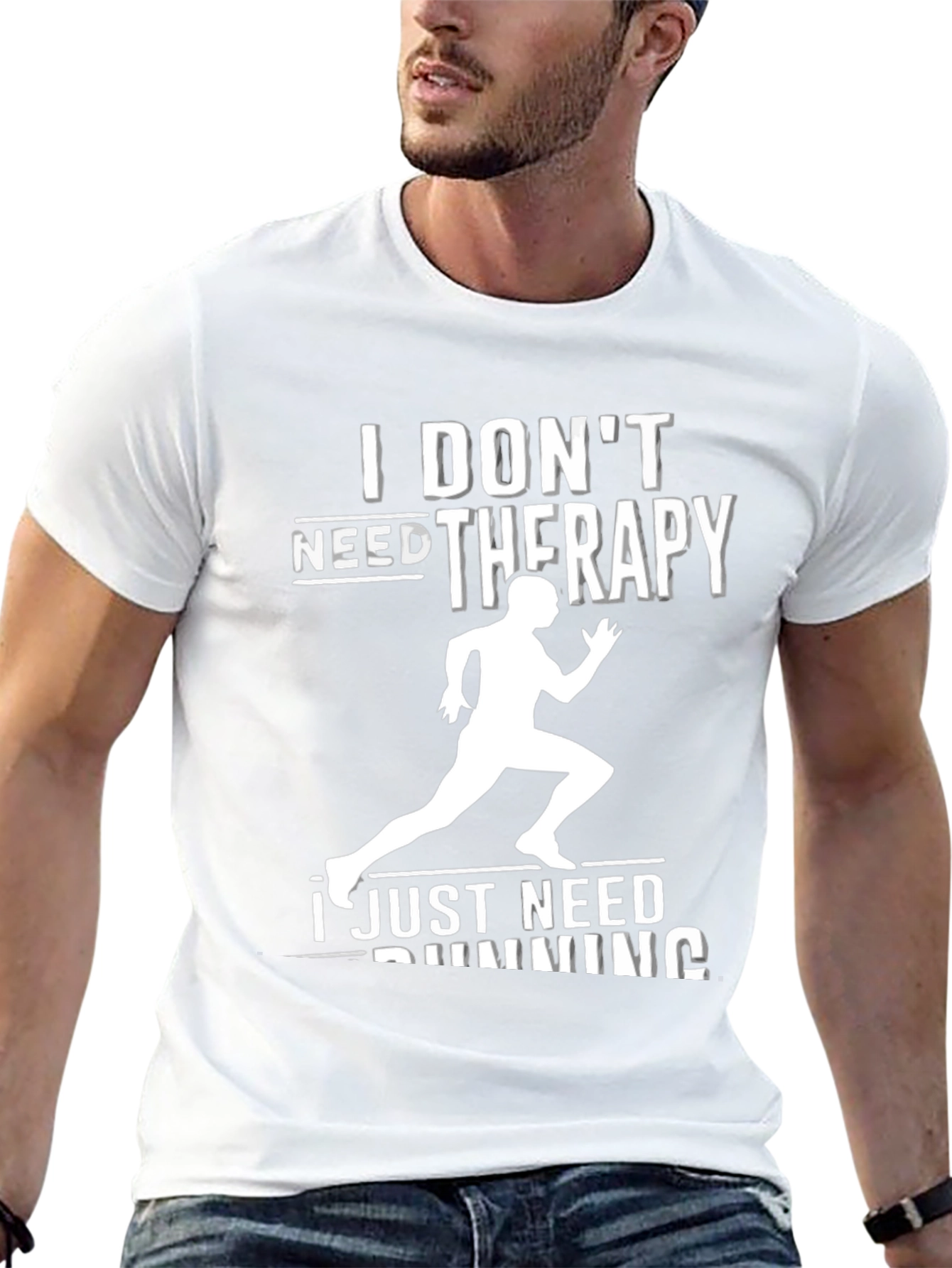 Funny Running T-Shirt - I Dont Need Therapy Running