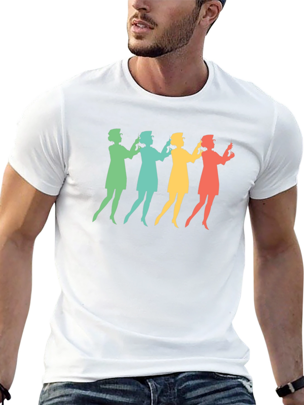 Retro Nurse T-Shirt - Healthcare Hero Style