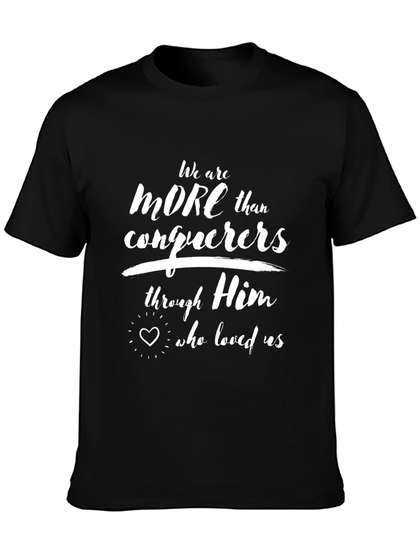 More Than Conquerors T-Shirt Christian Faith Tee