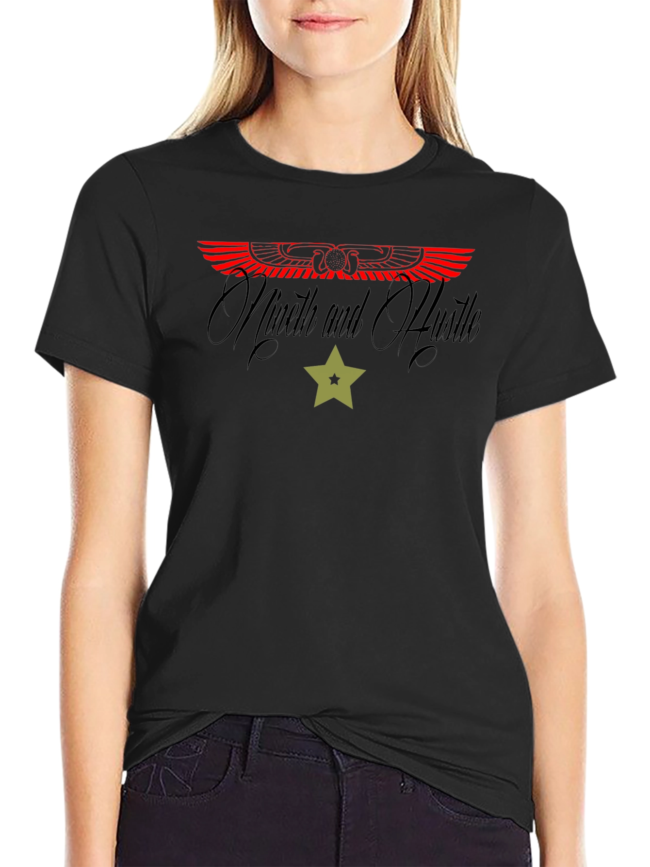 Ninth and Hustle Graphic Tee - Black